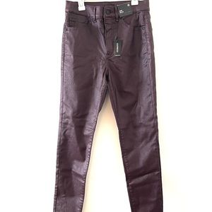 Express High Rise Skinny Jeans, coated